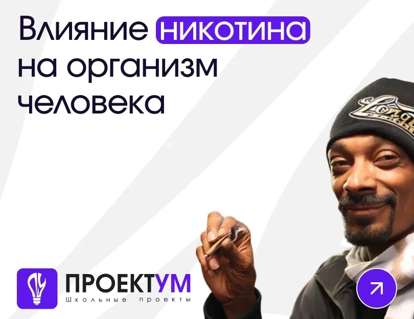 Индивидуальный проект «Влияние никотина на организм человека» — обложка готовой работы