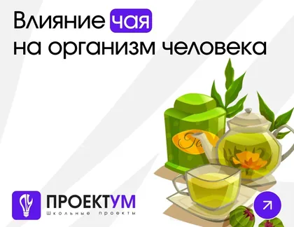 Индивидуальный проект «Влияние чая на организм человека» — обложка готовой работы
