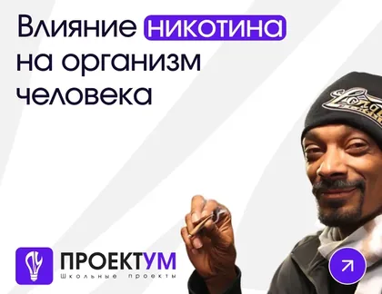 Индивидуальный проект «Влияние никотина на организм человека» — обложка готовой работы