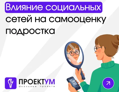 Индивидуальный проект «Влияние социальных сетей на самооценку подростков» — обложка готовой работы